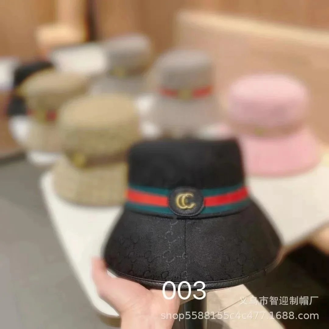 Louis Vuitton Hats Reversible embroidered bucket hat — G-ucci Black ribbon gold buckle