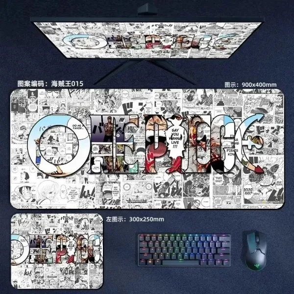 Design One Piece Collage Mouse Pad 900x400mm Multicolor Computer Accessories - 17