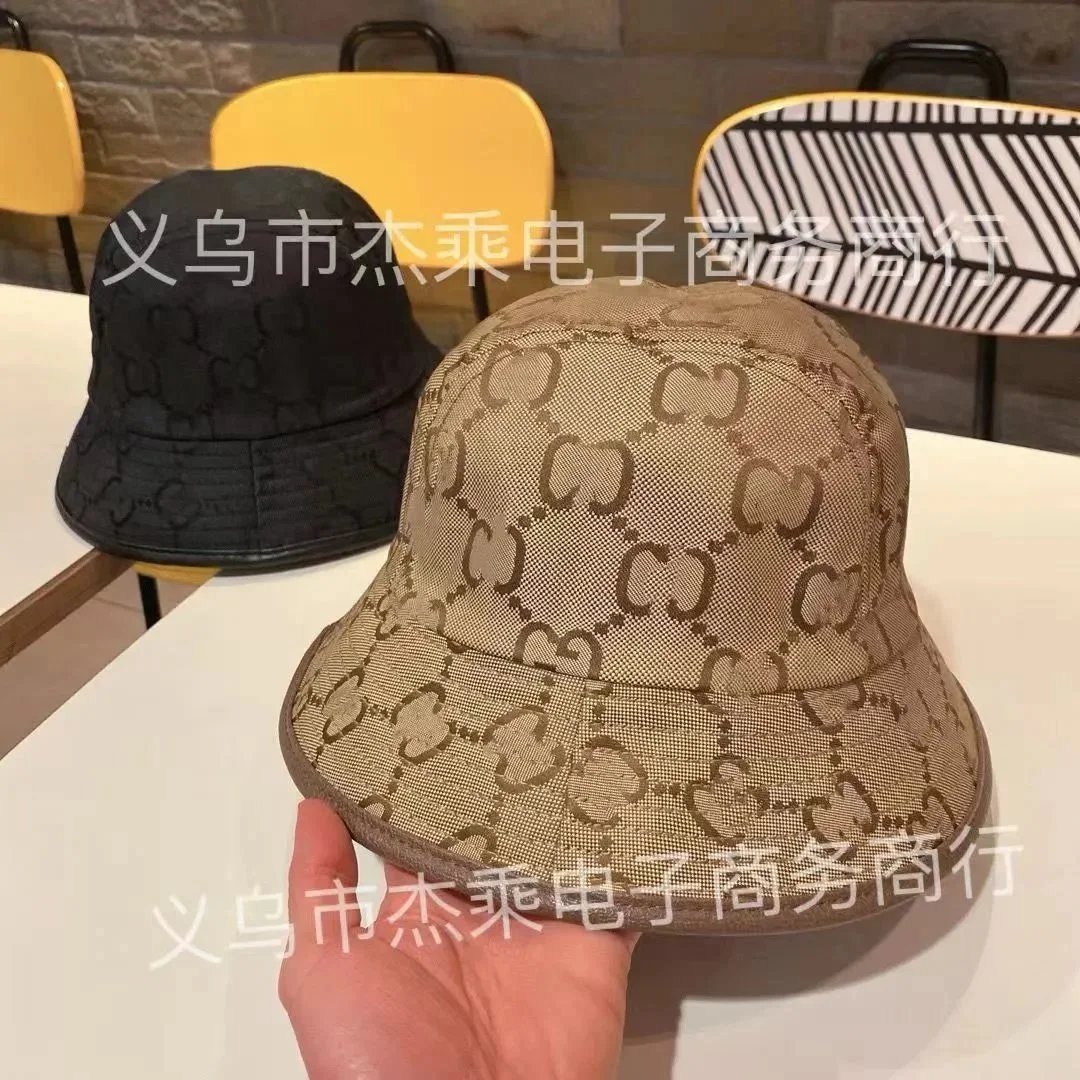 Louis Vuitton Hats Reversible embroidered bucket hat — G-ucci brown fine lines