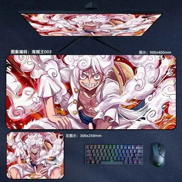 Design One Piece Collage Mouse Pad 900x400mm Multicolor Computer Accessories - 5