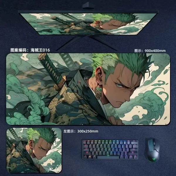 Design One Piece Collage Mouse Pad 900x400mm Multicolor Computer Accessories - 18