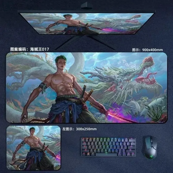 Design One Piece Collage Mouse Pad 900x400mm Multicolor Computer Accessories - 19