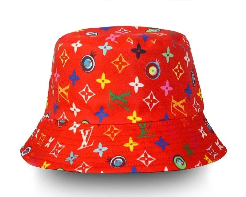 Louis Vuitton Hats Reversible embroidered bucket hat — L-V Red print