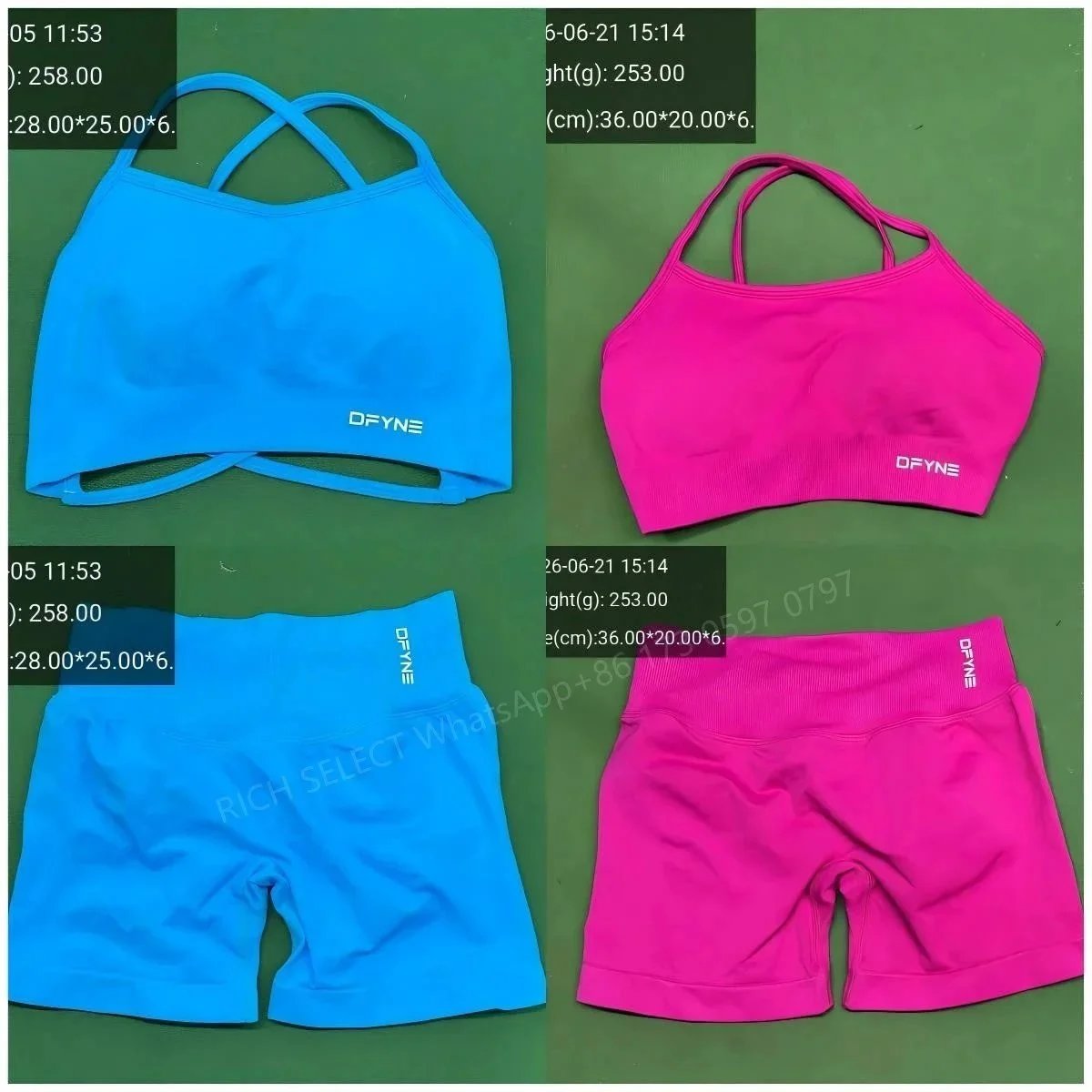 DFYNE Underwear Cross-Back Sports Bra with Ribbed Underband image 4
