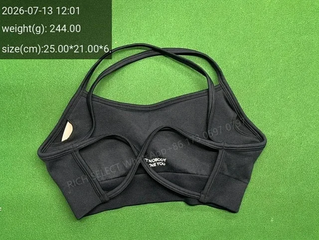 DFYNE Underwear Cross-Back Sports Bra with Ribbed Underband product detail image 6