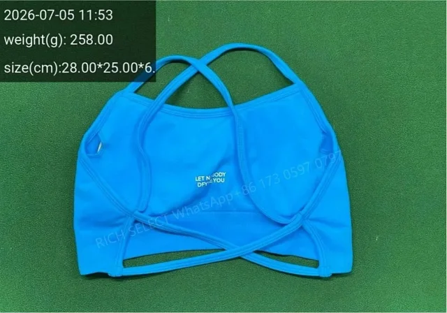 DFYNE Underwear Cross-Back Sports Bra with Ribbed Underband product detail image 18