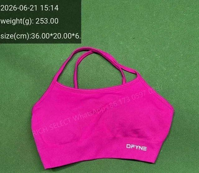 DFYNE Underwear Cross-Back Sports Bra with Ribbed Underband product detail image 29