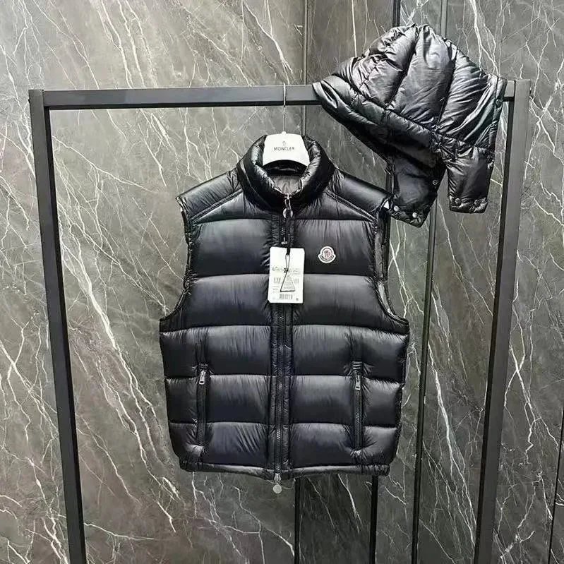 Prada Tracksuits Black zip-up hooded tracksuit with triangle logo patches — Moncler38