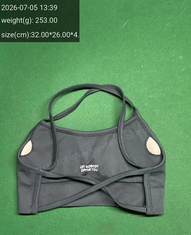DFYNE Underwear Cross-Back Sports Bra with Ribbed Underband product detail image 12