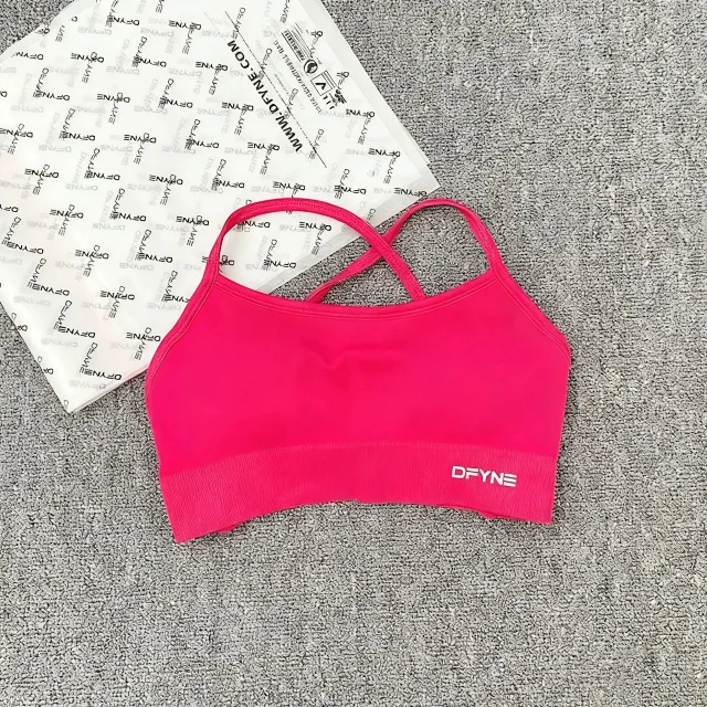 DFYNE Underwear Cross-Back Sports Bra with Ribbed Underband product detail image 45
