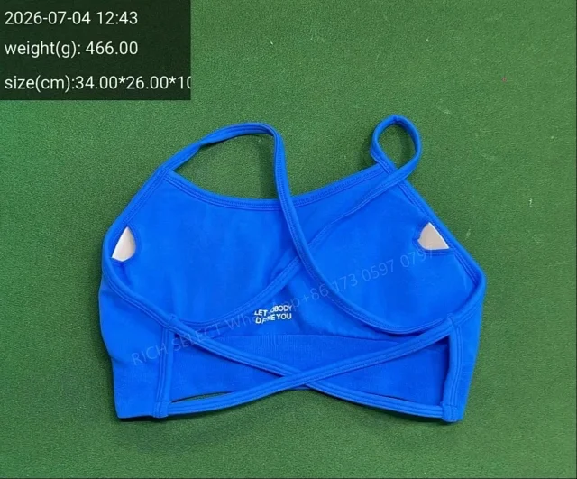 DFYNE Underwear Cross-Back Sports Bra with Ribbed Underband product detail image 24