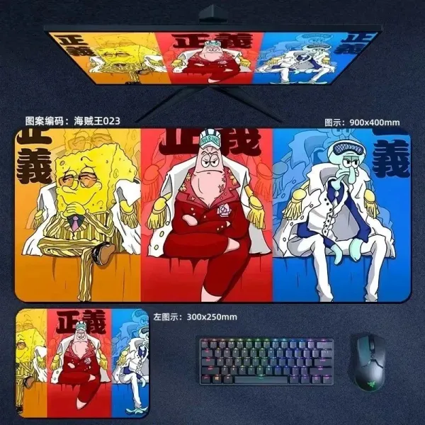 Design One Piece Collage Mouse Pad 900x400mm Multicolor Computer Accessories - 25