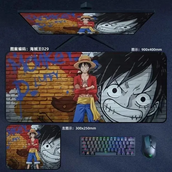 Design One Piece Collage Mouse Pad 900x400mm Multicolor Computer Accessories - 31