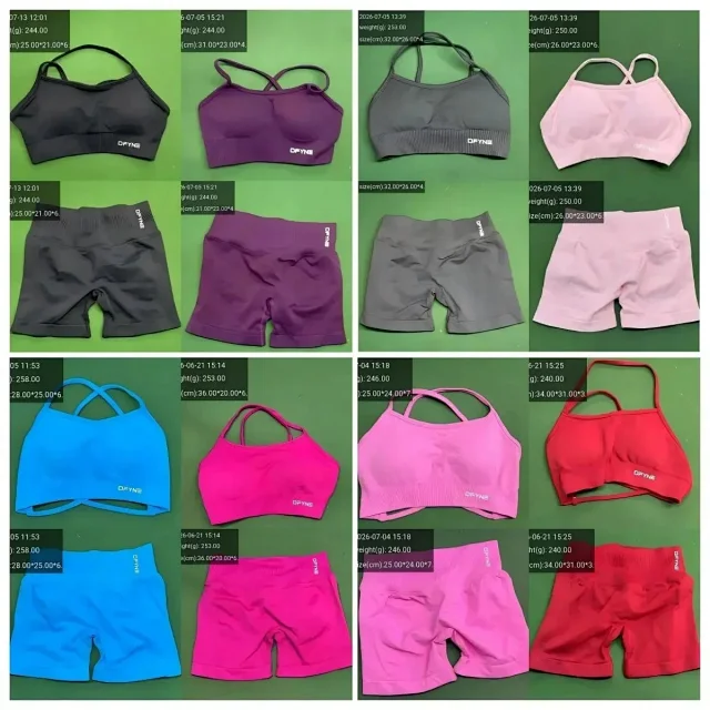 DFYNE Underwear Cross-Back Sports Bra with Ribbed Underband product detail image 1