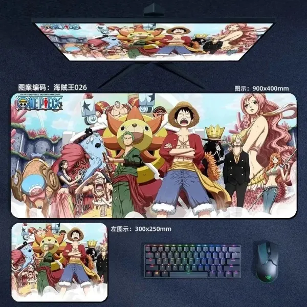 Design One Piece Collage Mouse Pad 900x400mm Multicolor Computer Accessories - 28