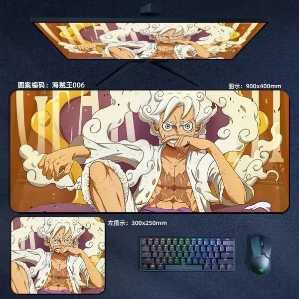 Design One Piece Collage Mouse Pad 900x400mm Multicolor Computer Accessories - 8