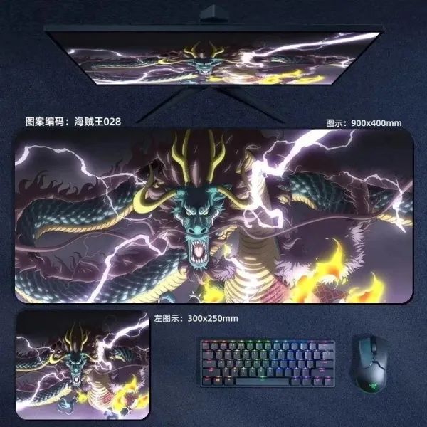 Design One Piece Collage Mouse Pad 900x400mm Multicolor Computer Accessories - 30