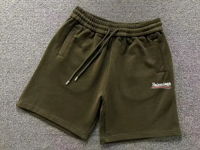 Balenciaga Shorts Logo-embroidered drawstring product detail image 4
