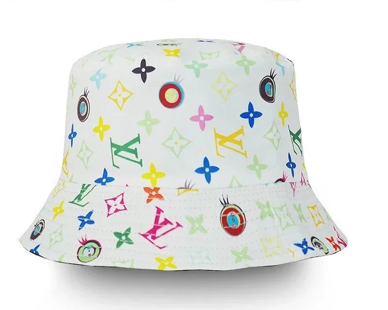 Louis Vuitton Hats Reversible embroidered bucket hat — L-V White print