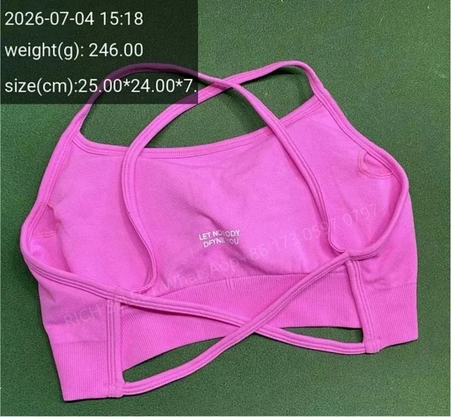 DFYNE Underwear Cross-Back Sports Bra with Ribbed Underband product detail image 21