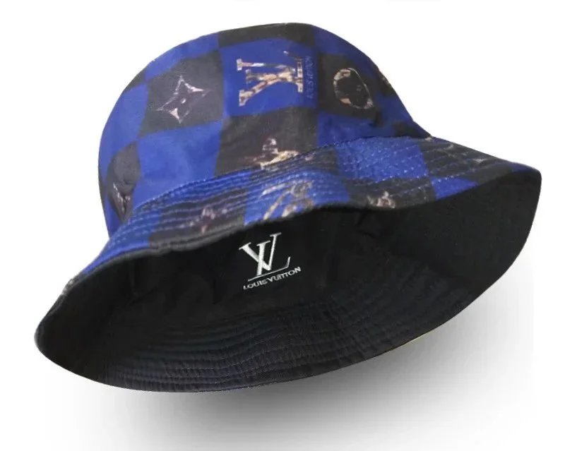 Louis Vuitton Hats Reversible embroidered bucket hat — L-V Blue-black