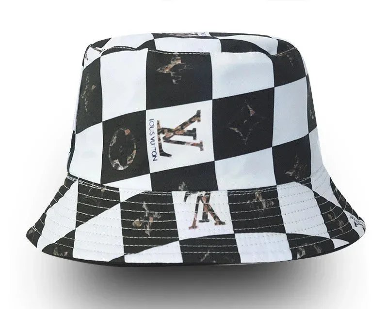 Louis Vuitton Hats Reversible embroidered bucket hat — L-V Black and white 2