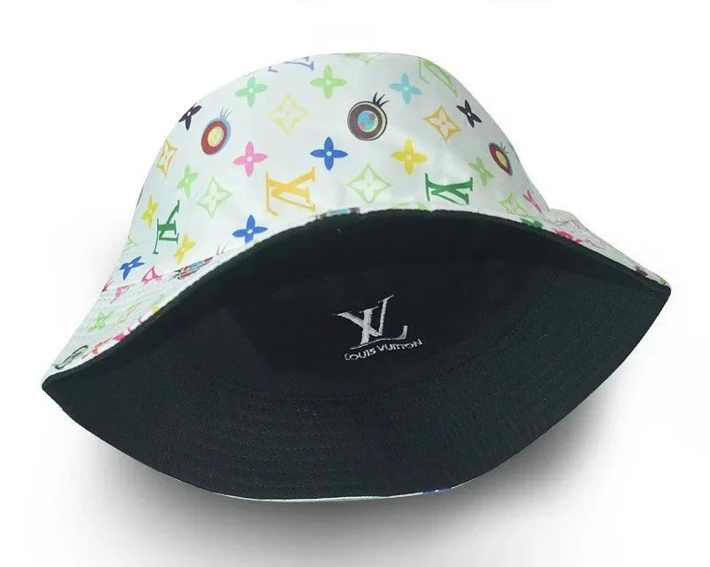 Louis Vuitton Hats Reversible embroidered bucket hat — L-V White print 2