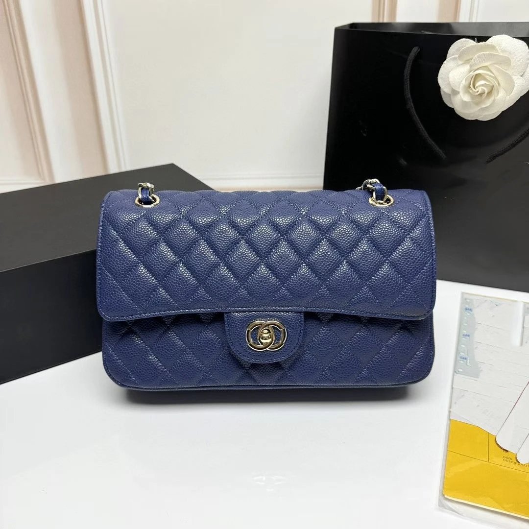 Deep Blue Textured (Gold Logo)