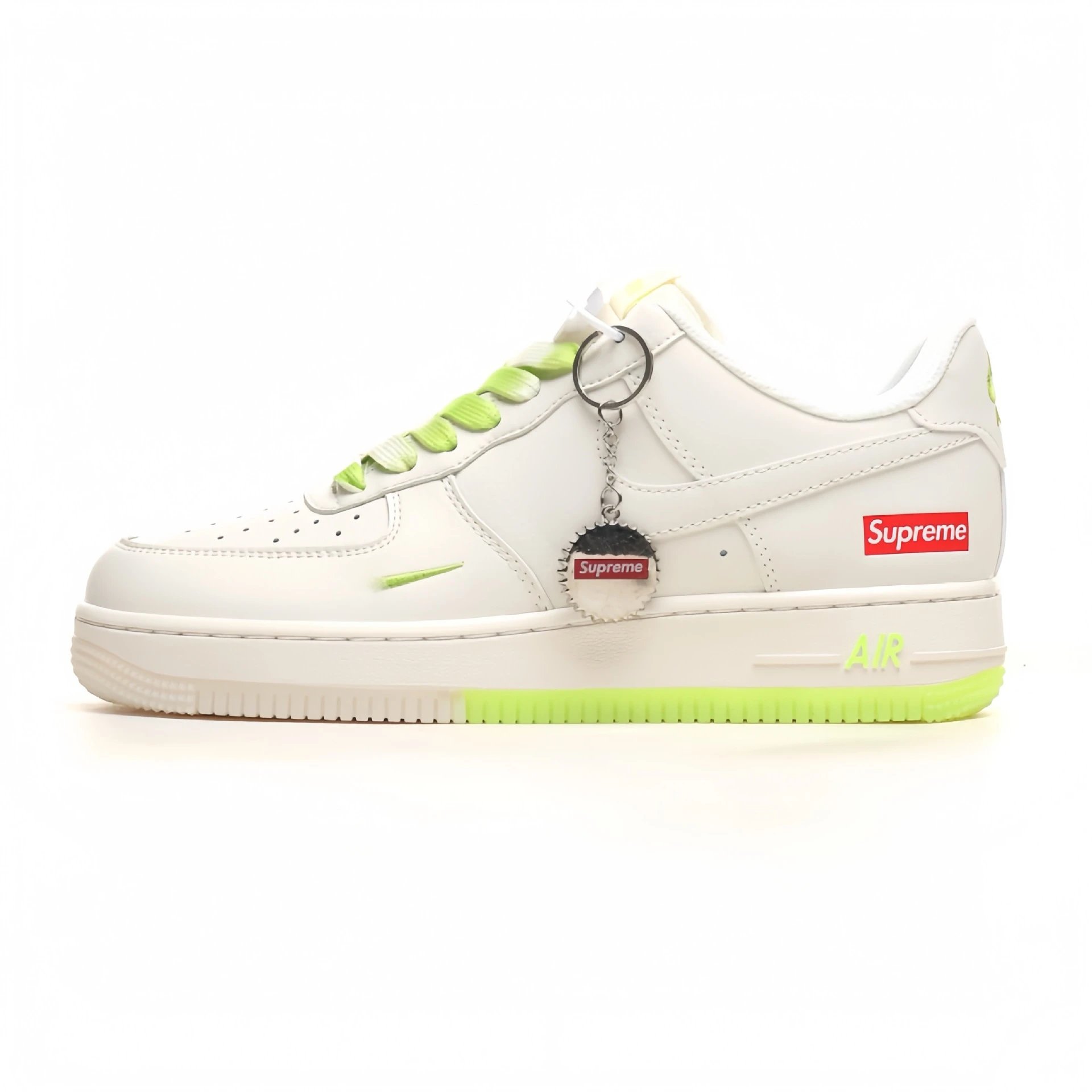 Supreme co branded rice white fluorescent green