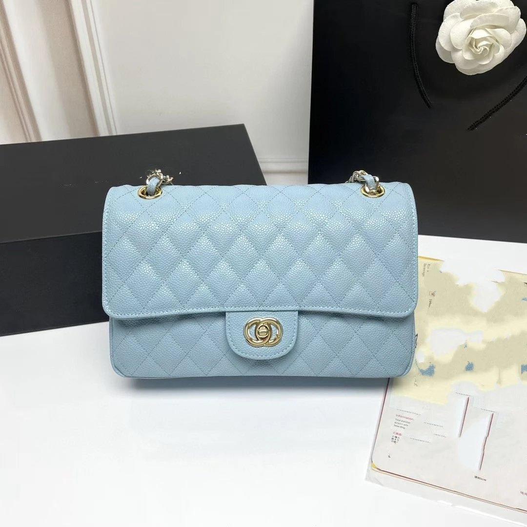 Lake Blue Textured (Gold Logo)