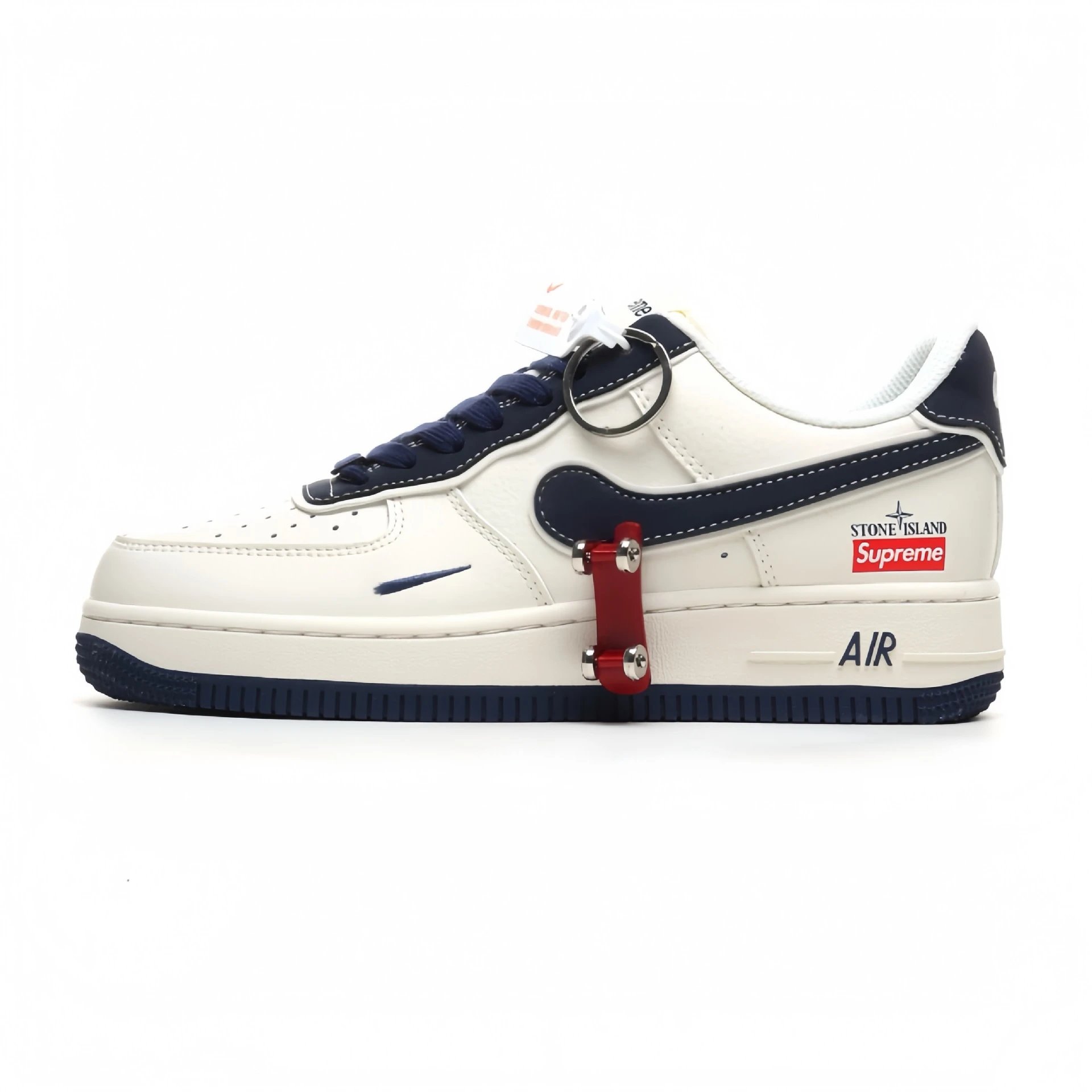 Stone Island Supreme, Tibetan Blue, Rice White