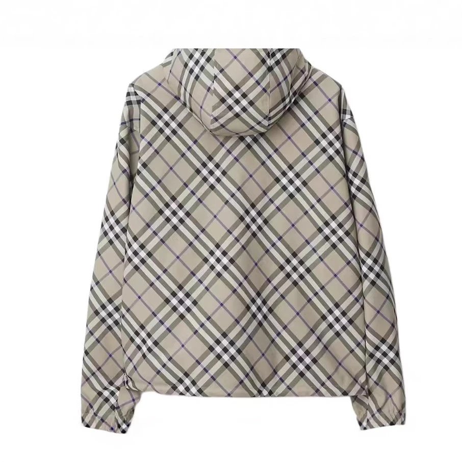 Plaid Hooded Reversible Jacket