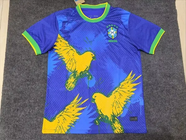 CBF Brazil National Team 2024 Fan Jersey Blue Yellow Green Jersey - 1