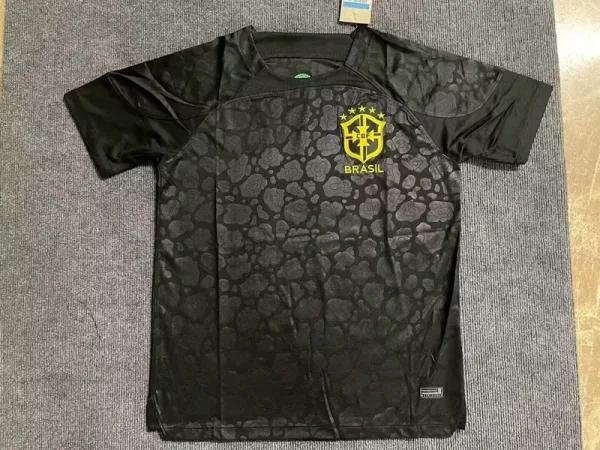 Nike Brazil 2022 Away Jersey Black Camo - 1