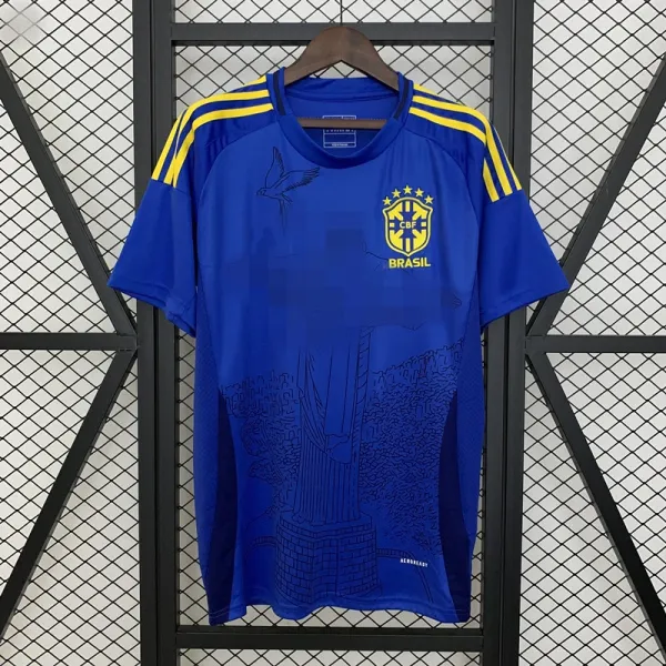 Adidas Brazil National Team Training Jersey Blue - 1