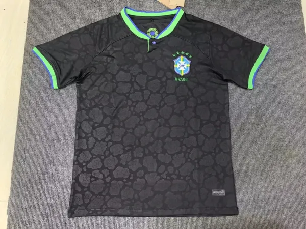 Nike Brazil 2024 Away Jersey Black Green - 1