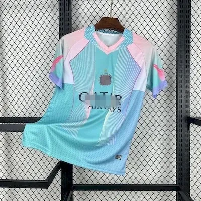 Paris Saint-Germain x Nike 2023-24 Third Jersey Turquoise-Pink Jersey - 1