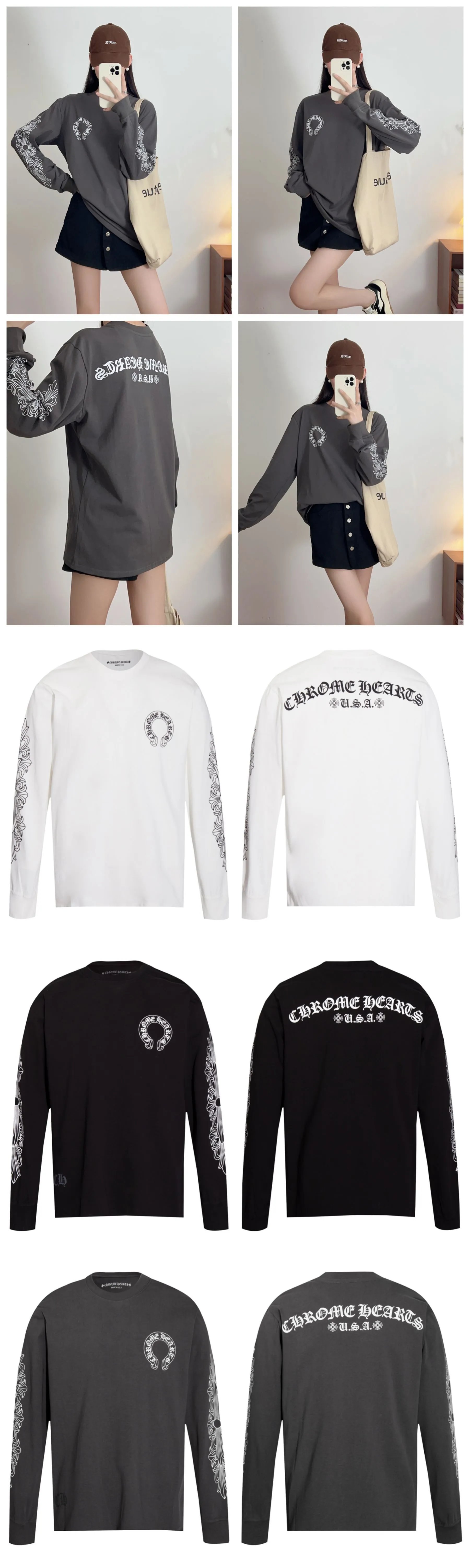 Chrome Hearts Long Sleeve T-Shirt Red - 7