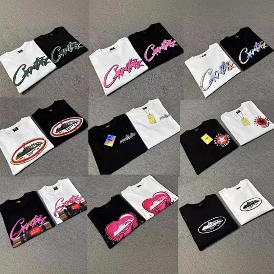 AS09 Corteiz Devil's Island Graphic Tee Short Sleeve Letter Logo Digital Printing Unisex Streetwear Top