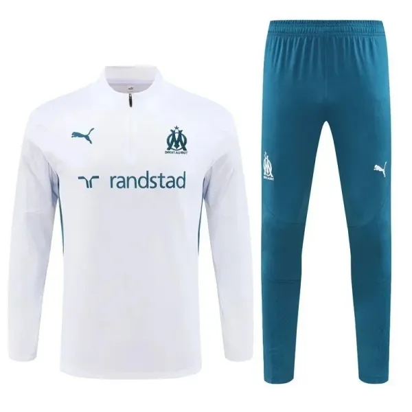 Puma Olympique de Marseille Training Set White/Teal Tracksuit - 1