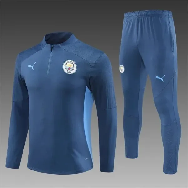 Puma Manchester City Training Tracksuit Navy Blue - 1