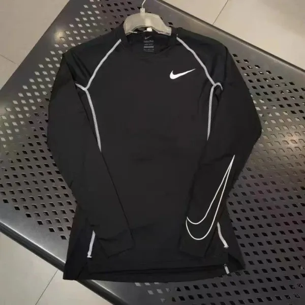 Nike Pro Base Layer Long Sleeve Gray Top - 7