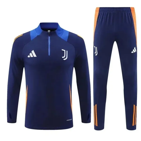 Adidas Juventus Training Tracksuit Navy Orange - 1