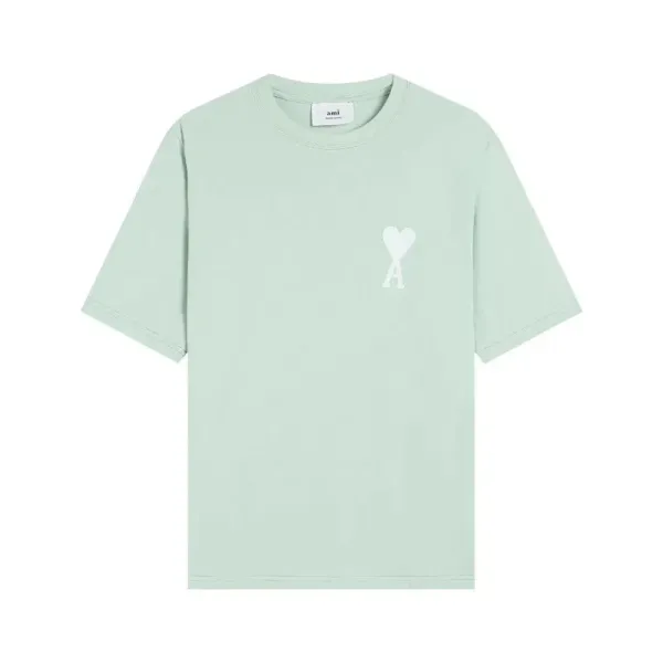 Ami Paris Heart Logo T-Shirt Mint Green T-Shirt - 1