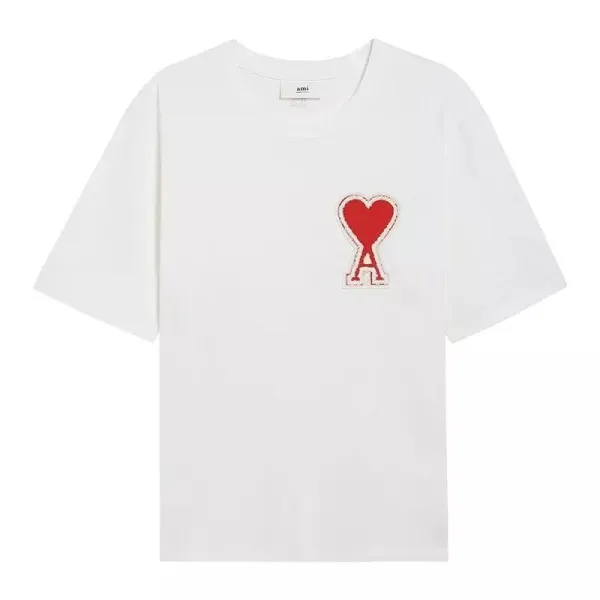 Ami Paris Heart Logo Navy T-Shirt - 9