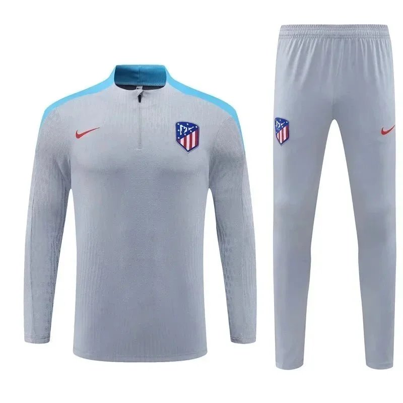 Nike Atlético Madrid Training Set Light Gray with Cyan Accents Tracksuit - 1