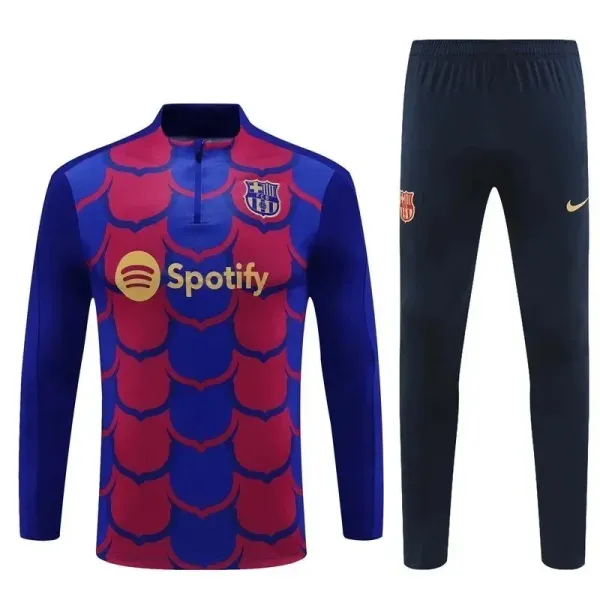FC Barcelona x Spotify Training Set Navy Blue and Red Tracksuit - 1