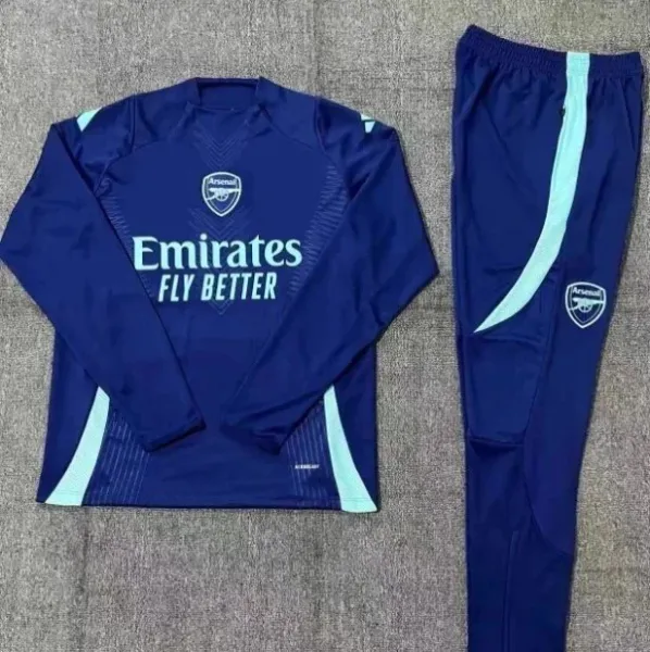 Arsenal FC Training Tracksuit Navy with Mint Accents - 1