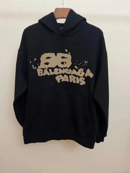 Burberry Thomas Bear Graphic Black Sweatshirt - 11