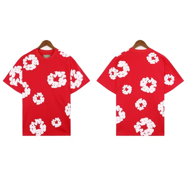Maison Margiela Tabi Floral Print Red T-Shirt - 1